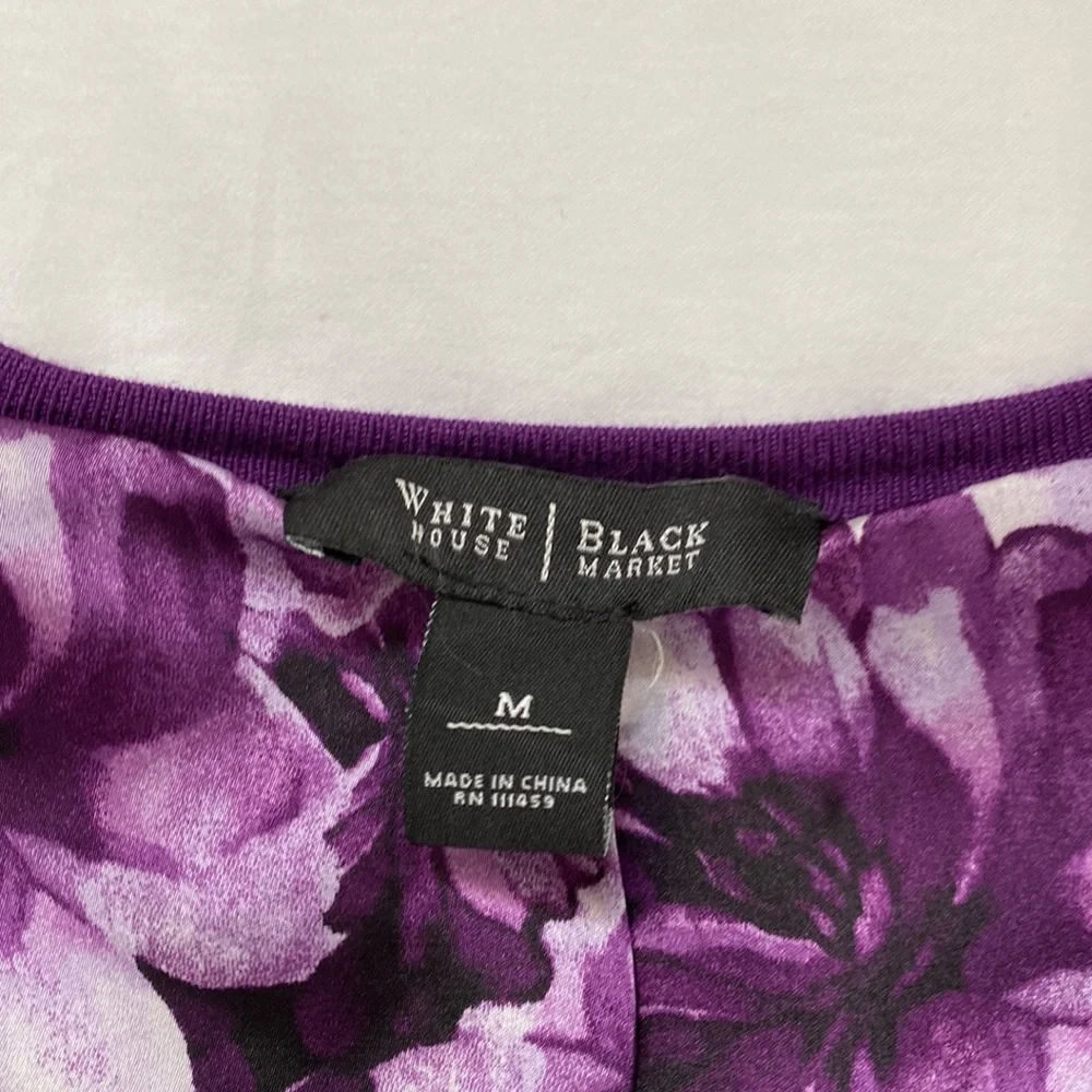 White House Black Market Purple Sweater – Size M - FREE SHIPPING! - Picture 2 of 5